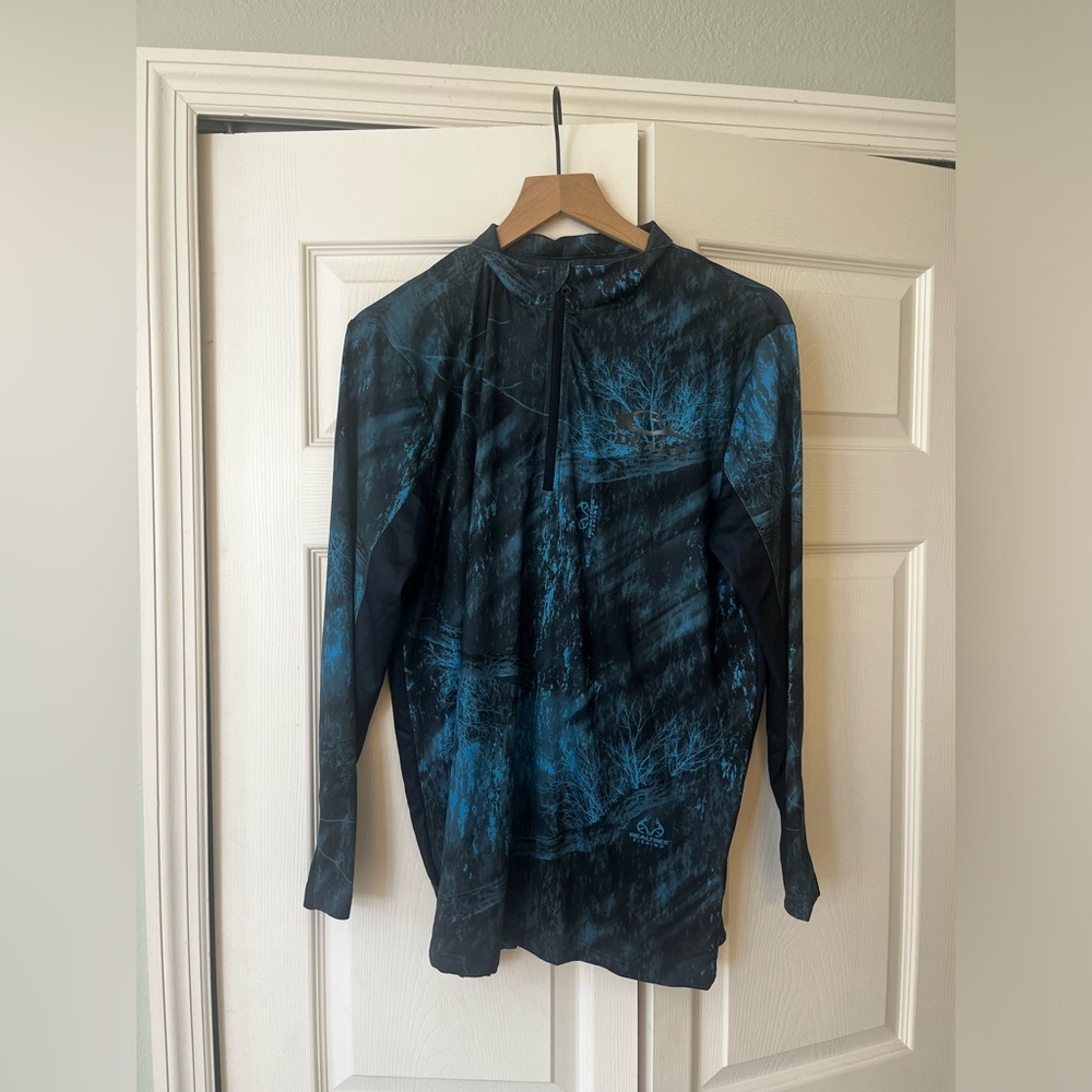 Drake real tree fishing half zip shirt - Picture 3 of 7